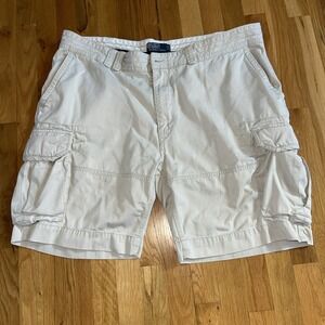 Polo Ralph Lauren Men's‎ Classic Chino Cargo Shorts 44 B Khaki Cargo Pockets